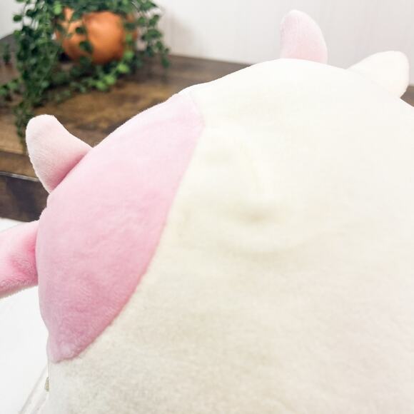 *RARE* Squishmallow 8” Caedyn The Pink Cow Heart Nostrils Valentine Kellytoy - Picture 7 of 10